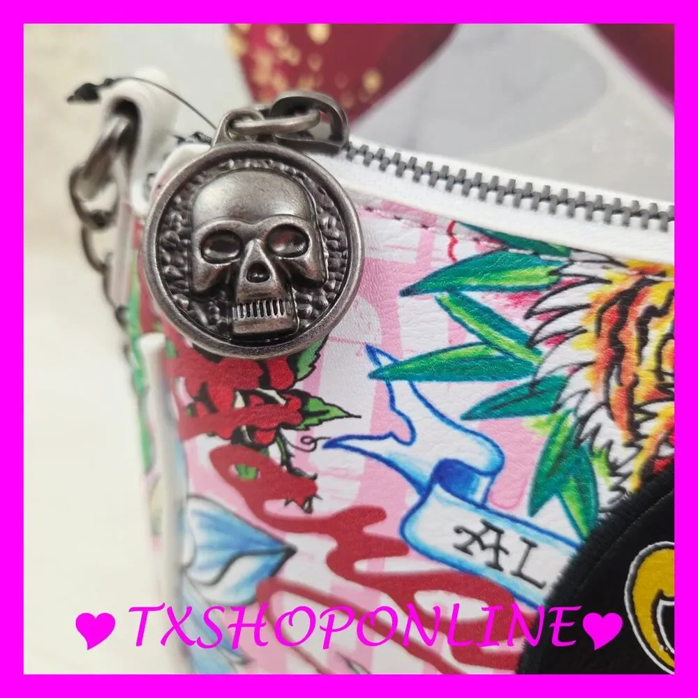 💗💀Ed Hardy Crystal Embellished Crossbody Purse💀💗